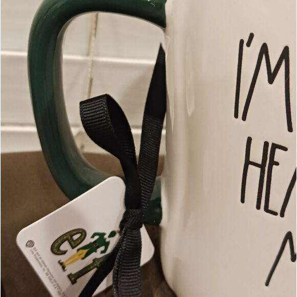 2 RAE DUNN I'M A COTTON HEADED NINNY MUGGINS Double Sided ELF Mug - Picture 3 of 5